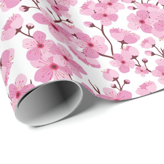 Pink Sakura Cadeaupapier (Rol Hoek)