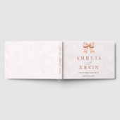 Pink Sakura Ribbon Engagement Party Gastenboek (Volledig)