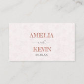 Pink Sakura Ribbon – Japanese-Inspired Plaatskaartje (Achterkant)