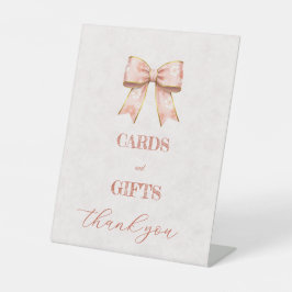 Pink Sakura Ribbon – Japanese-Inspired Reclamebord Met Voetstuk