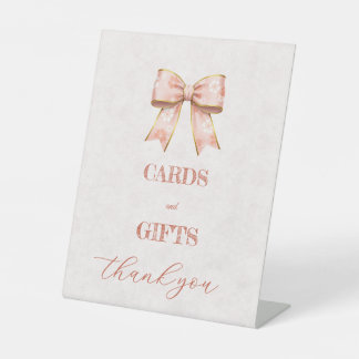 Pink Sakura Ribbon – Japanese-Inspired Reclamebord Met Voetstuk