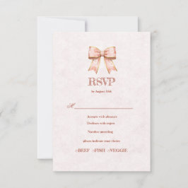  Pink Sakura Ribbon – Japanese-Inspired RSVP Kaartje