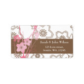 Pink Sakura Wedding Etiket (Voorkant)