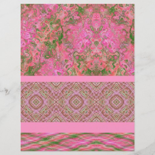 Pink Sampler Bulk Scrapbook Paper Pages Flyer (Voorkant)