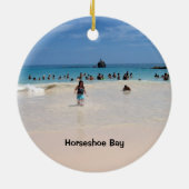 Pink Sand Beach #3, Bermuda's Mooie, Roze S... Keramisch Ornament (Achterkant)