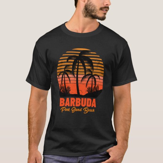 Pink Sand Beach Barbuda T-shirt (Voorkant)
