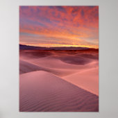 Pink sand dunes, Death Valley, CA Poster (Voorkant)