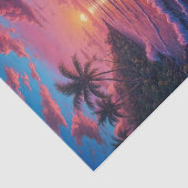 Pink Sands Beach Cove Decoupage | tropisch strand Tissuepapier (Detail)