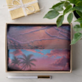 Pink Sands Beach Cove Decoupage | tropisch strand Tissuepapier (Geschenk)