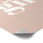 Pink Sandstone Typography Baby Shower Books Gifts  Poster (Hoek)