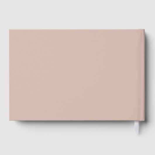 Pink Sandstone Typography Baby Shower  Gastenboek (Achterkant)