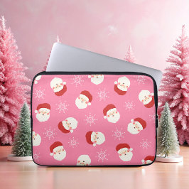 Pink Santa 2 Laptop Sleeve