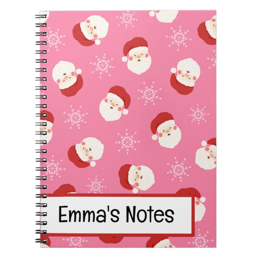 Pink Santa 2 Notitieboek (Voorkant)