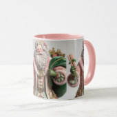 Pink Santa, Christmas, Author Natasha Us   Mok (Voorkant rechts)