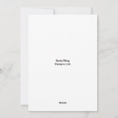 Pink Santa Claus and Floral Spray Feestdagenkaart (Achterkant)