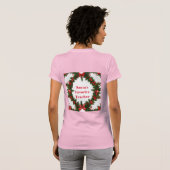 Pink Santa's favoriete leraar T-shirt (Achterkant volledig)