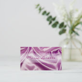 PINK SATIN Designer Visitekaartje (Staand voorkant)