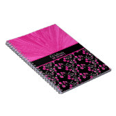 Pink Satin Floral Explosion My Secrets Journal Notitieboek (Rechterzijde)