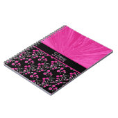 Pink Satin Floral Explosion My Secrets Journal Notitieboek (Linkerzijde)
