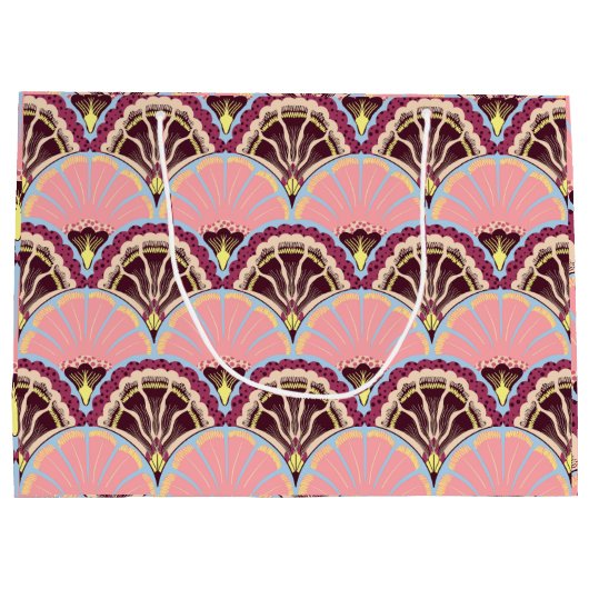 Pink Scallop Gift Bag Groot Cadeauzakje (Achterkant)