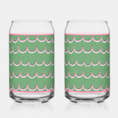 Pink Scallop Soda Glass Blikvorm Glas (Achterkant)