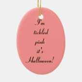 Pink Scarecrow Lady Keramisch Ornament (Achterkant)