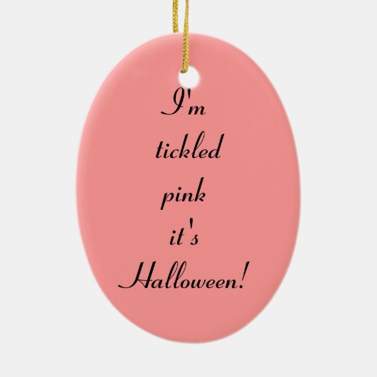 Pink Scarecrow Lady Keramisch Ornament (Achterkant)