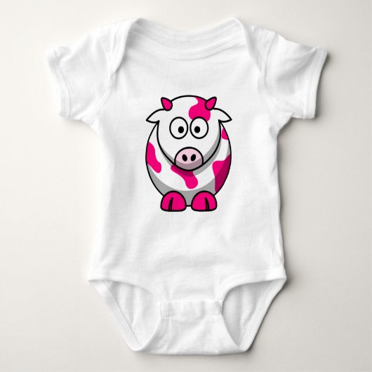 PINK Schattige KOE Romper (Voorkant)