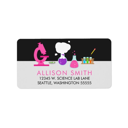 Pink Science Lab Etiket (Voorkant)