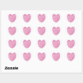 Pink Scribble Heart Stickers (Vel)