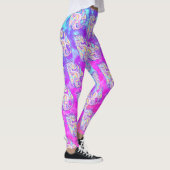 Pink Scribble Schattige Girly Dragon Wyvern Inugam Leggings (Rechts)