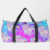 Pink Scribble Schattige Girly Dragon Wyvern Inugam Plunjezak (Achterkant)