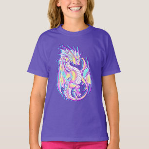 Pink Scribble Schattige Girly Dragon Wyvern Inugam T-shirt