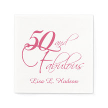 Pink Script 50e en geweldig! Birthday