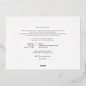 Pink Script Photo Grandmillennial Afstuderen Folie Uitnodiging (Achterkant)