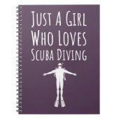 Pink Scuba Diving Gift For Girls Diver Water Sport Notitieboek (Voorkant)