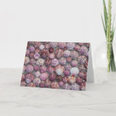 Pink Sea Shell Folded Thank You Card Bedankkaart (Voorkant)