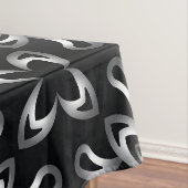 Pink seamless pattern on dark background tafelkleed (Voorbeeld)