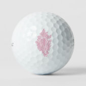 Pink Seashells  Golfballen (Voorkant)