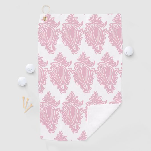 Pink Seashells  Golfhanddoek (Insitu)