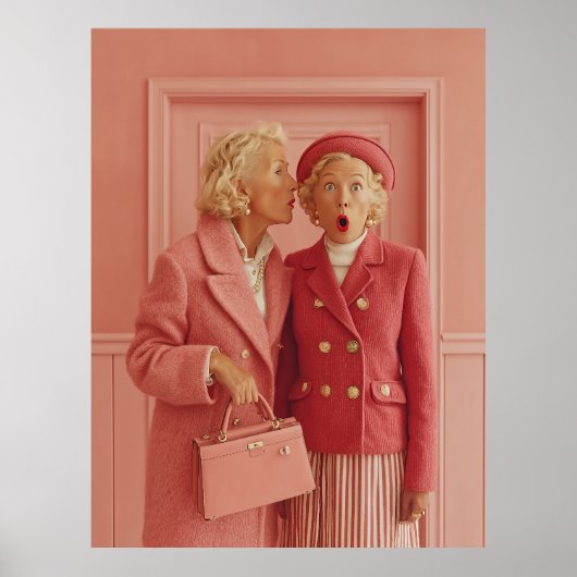 Pink Secrets and Surprised Style Poster (Voorkant)