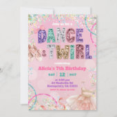 Pink Sequin ballet dance and twirl birthday Kaart (Voorkant)