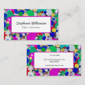 Pink Sequin Seamstress Visitekaartje (Voorkant / Achterkant)