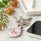 Pink Serenity 002 Sleutelhanger (Zijkant)