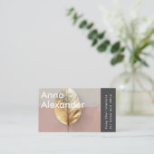 Pink Serenity Design 4 Visitekaartje (Staand voorkant)