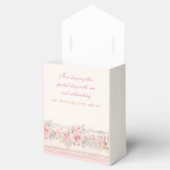 Pink Shabby Chic Floral Christian Baby Shower Bedankdoosjes (Geopend)