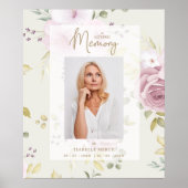 Pink Shades Botanical Floral Traditional Photo Fun Poster (Voorkant)
