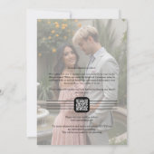 Pink Shades Spring-Inspired Rustic Boho Romantic Save The Date (Achterkant)