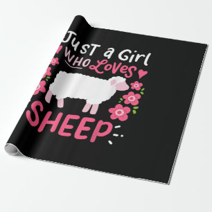 Pink Sheep Just A Girl Who Loves Sheep Gift Cadeaupapier