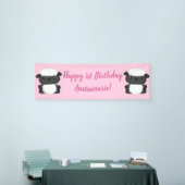 Pink Sheep Verjaardagsfeest Spandoek (Beurs)